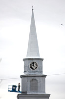 Steeple renovation at First Baptist Church of Hightstown