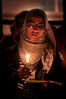 Princeton University students candlelight vigil tribute to the victims of terror