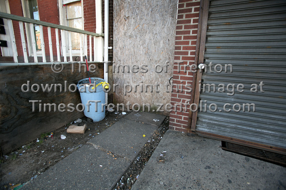 Scene of a shooting at in Trenton at 255 Hamilton Ave in Trenton