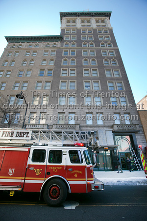 Fire department handles call at Broad Street Bank Apartments
