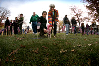 Volunteers place 10,000 flags at Rider University in Lawrence