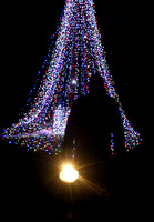 Christmas Light Show on Main Street in Cranbury