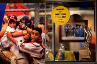 Smithsonian sports exhibit at Howell Living History Farm in Hopewell