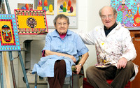 Mercer County Community College art student Jeanne Calo, 95, of Princeton, has been taking painting classes for 30 years