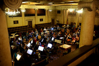 The New Jersey Capital Philharmonic Orchestra practices in advance of their concert 10/20/2014