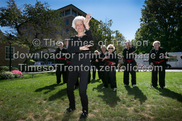 Seniors ages 85 to 95 do Tai Chi in Princeton