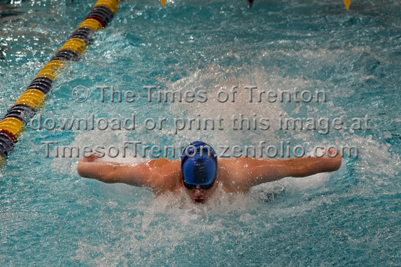 High School boys swimming West Windsor South at Notre Dame 2015-
