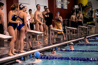 High School boys swimming Notre Dame at Princeton 2015-12-17