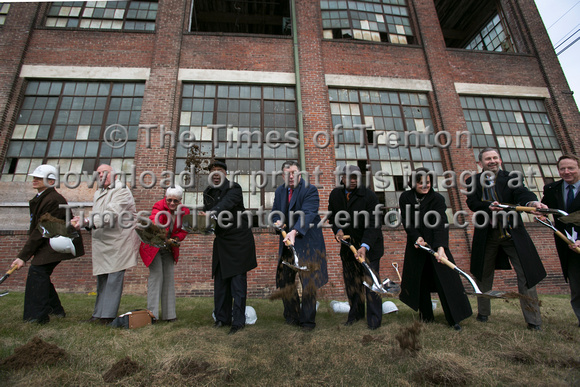 Officials break ground for Roebling Lofts, first phase of HHG's