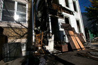Aftermath of fire on 900 block of Genesee Street