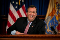 Chris Christie holds second Statehouse news conference of the we