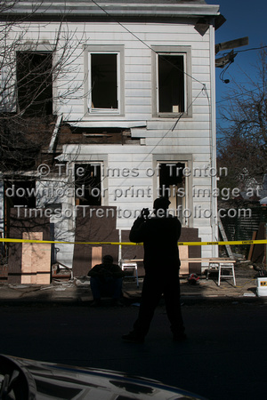 Aftermath of fire on 900 block of Genesee Street