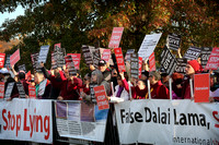 Dalai Lama protesters in Princeton