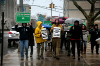Environmental groups march in Trenton in rain to oppose pipeline