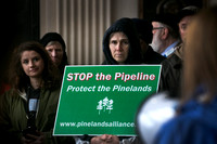 Environmental groups march in Trenton in rain to oppose pipeline