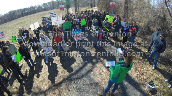 People Over Pipelines rally and march in Bordentown