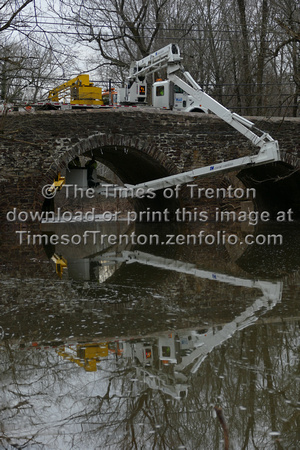Repairs underway on Stony Brook Bridge