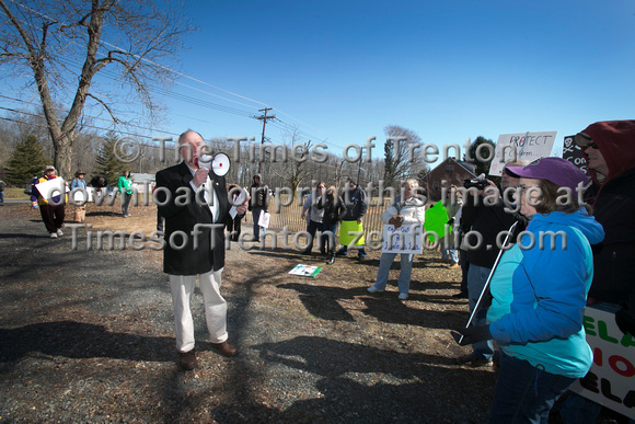 People Over Pipelines rally and march in Bordentown