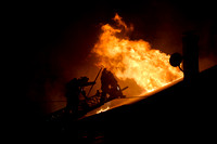 Trenton firefighters battle 3-alarm blaze