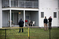 Police investigate shooting scene in Hamilton Estates apartments