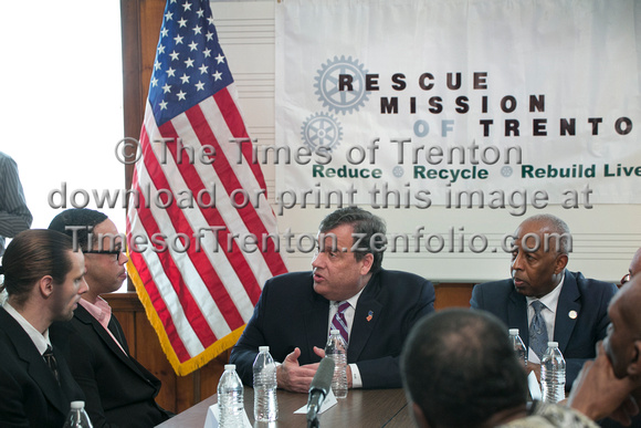 Governor Christie talks addiction at  Rescue Mission of Trenton