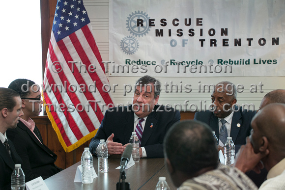 Governor Christie talks addiction at  Rescue Mission of Trenton