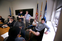 TCNJ students sit in at Green Hall