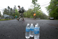 Warriors reenact Washington's crossing using rubber rafts