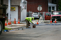 Water main break repairs in Trenton
