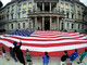 Huge American flag unfurled at State House