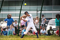 Hamilton police play Mercer High School in softball game to bene