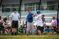 Hamilton police play Mercer High School in softball game to bene