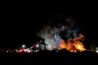 Massive fire rips through Morrisville, Pa. junkyard