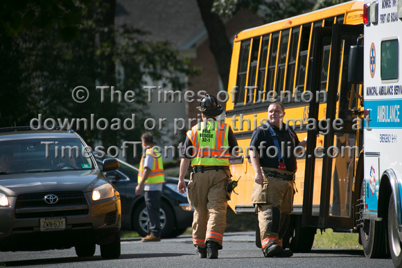 School bus, minivan collide in Millstone