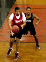 Trenton Central High School basketball practice, Jan. 26, 2012