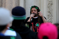 N.J. Weedman and marijuana legalization activists protest outside the Statehouse