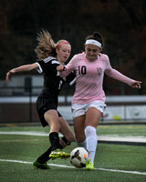High School girls soccer Mercer County Tournament semifinals, Pennington vs Allentown
