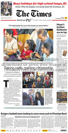 December 27, 2013, Times Page 1