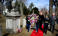 Wreath-laying ceremony at grave of Grover Cleveland